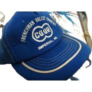 Hat Cap Snap Back  NEW NOS Vtg 80s Mesh Back CO-OP COOP AGRO NEBRASKA FARMER